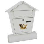 Casa si Gradina - Constructii - Depozitare, transport si protectie - Cutii postale - Cutie postala cu suport de ziar, Strend Pro SK-252190, alba, 45x37x10 cm - Infinity.ro