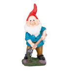 Casa si Gradina - Gradina si terasa - Decoratiuni exterior - Ornamente gradina - Decoratiune pentru gradina, Dwarf with shovel, rasina sintetica, 13,5x13x31 cm - Infinity.ro