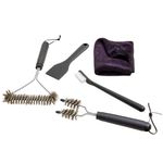 Casa si Gradina - Gradina si terasa - Gratare si accesorii - Gratare de gradina - Set curatare gratar si plite, otel inoxidabil si plastic, 5 piese - Infinity.ro
