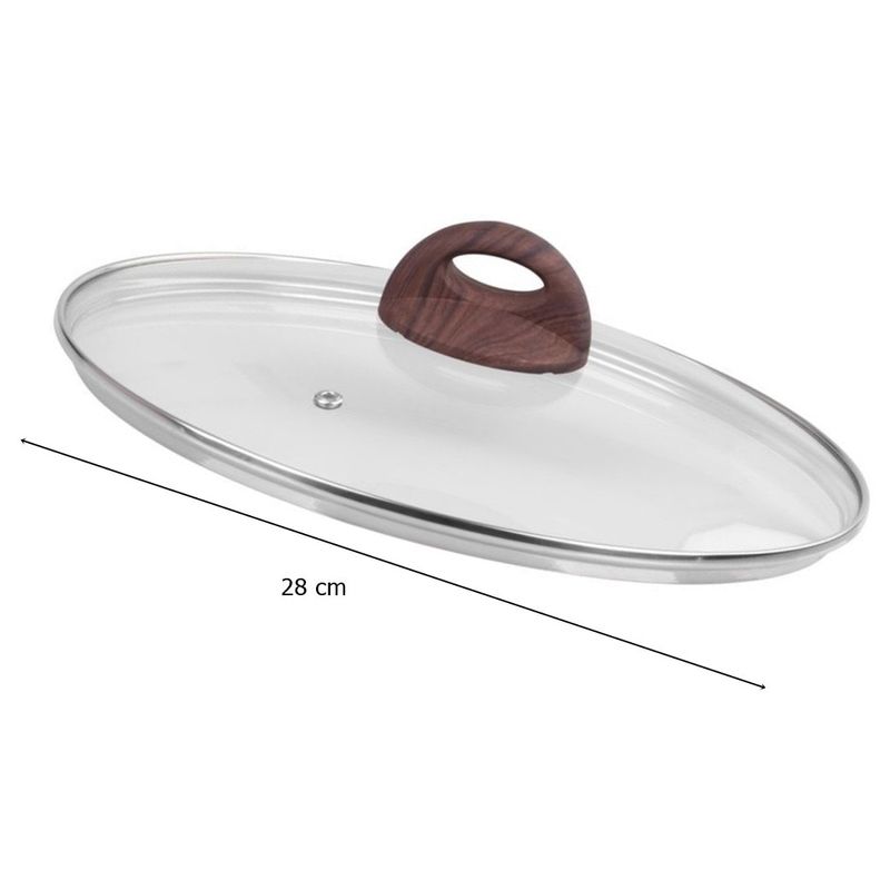 Casa si Gradina - Bucatarie si vesela - Organizare si depozitare bucatarie - Borcane si capace - Capac sticla termorezistent, diametru 28 cm, BML-28, cu maner prindere - Infinity.ro