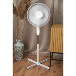 Electronice si Electrocasnice - Climatizare si sisteme de incalzire - Aparate racire aer - Ventilatoare - Ventilator cu picior, diametru 40 cm, putere 45 W, max 1.2 m, oscilatie 100ﾰ, cablu alimentare 1.7 m, culoare alba - Infinity.ro