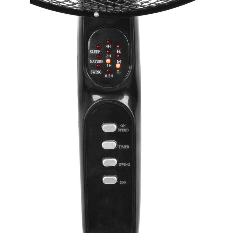 Electronice si Electrocasnice - Climatizare si sisteme de incalzire - Aparate racire aer - Ventilatoare - Ventilator cu picior si telecomanda, diametru 40 cm, putere 45 W, max 1.25 m, oscilatie 100ﾰ, cablu alimentare 1.7 m - Infinity.ro