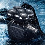 Ingrijire personala si Cosmetice - Aparate & accesorii ingrijire personala - Aparate de ras si tuns - Aparate de ras electrice - Aparat de ras electric Renew Force, Acumulator 2000 mAh, 5 Lame Rotunde, Impermeabil, Fara Fir, Negru Gri - Infinity.ro