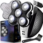 Ingrijire personala si Cosmetice - Aparate & accesorii ingrijire personala - Aparate de ras si tuns - Aparate de ras electrice - Aparat de ras electric Renew Force, Acumulator 2000 mAh, 5 Lame Rotunde, Impermeabil, Fara Fir, Negru Gri - Infinity.ro