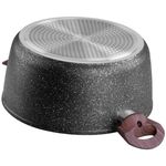 Casa si Gradina - Bucatarie si vesela - Vase pentru gatit - Oale si cratite - Oala rotunda cu capac triplu-strat BML24, diametru 24 cm, 4 l, manere lemn - Infinity.ro