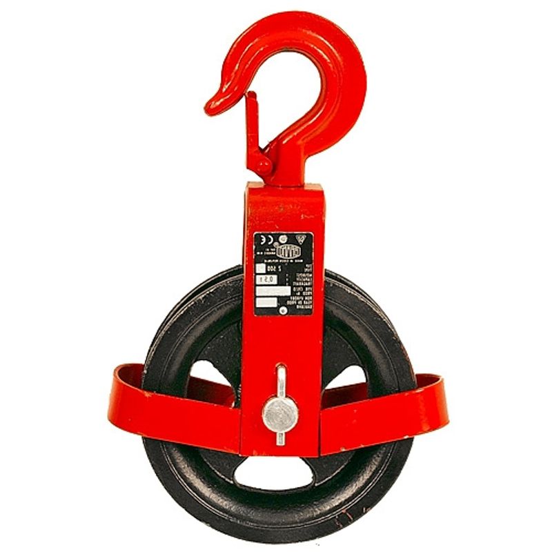 Casa si Gradina - Constructii - Depozitare, transport si protectie - Echipamente pentru transport si ridicat - Scripete cu roata pentru ridicat cu carlig si protectie 0.5T, Brano - Infinity.ro