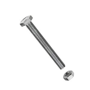 Set 30 bucati piulite M6 si suruburi cap hexagonal 6x100 mm