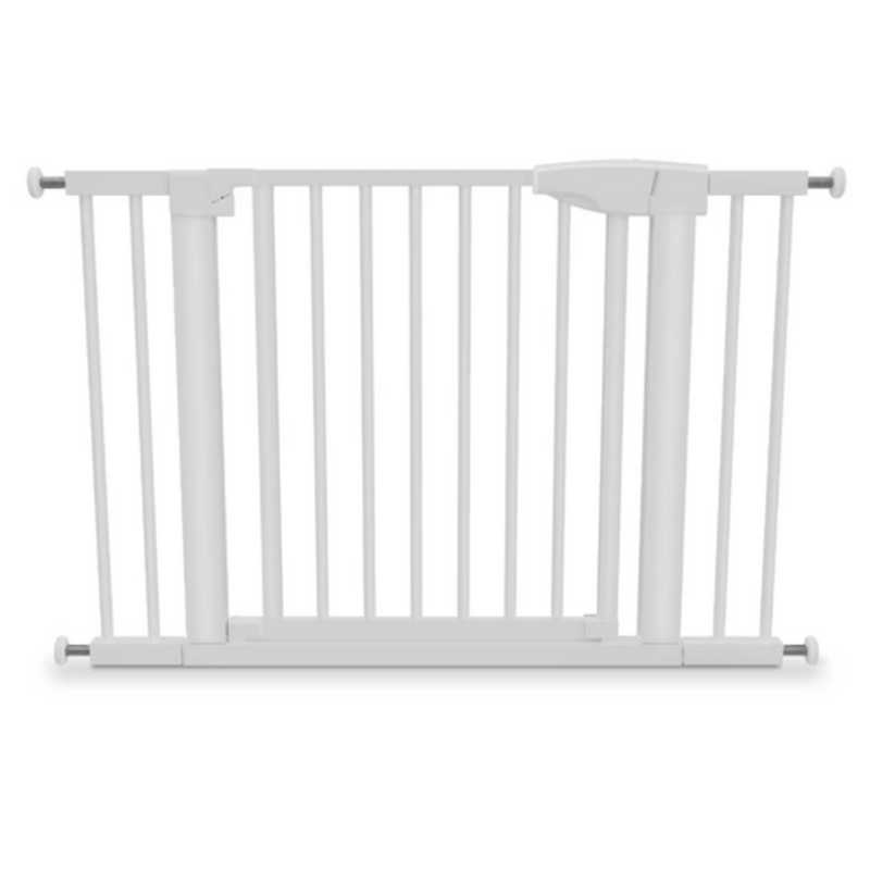 Casa si Gradina - Mobilier - Mobilier copii - Sisteme de siguranta - Poarta siguranta HappyKID Safeguard, dimensiuni ajustabile 75cm 84cm, Sistem dublu de blocare, Alb - Infinity.ro