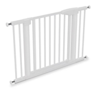 Casa si Gradina - Mobilier - Mobilier copii - Sisteme de siguranta - Poarta siguranta HappyKID Safeguard, dimensiuni ajustabile 75cm 84cm, Sistem dublu de blocare, Alb - Infinity.ro