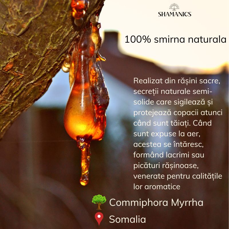 Casa si Gradina - Decoratiuni - Obiecte decorative - Obiecte bisericesti - Smirna naturala, rasina pura Commiphora Myrrha, 100g, aroma sacra, relaxare si purificare - Infinity.ro