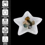 Casa si Gradina - Decoratiuni - Obiecte decorative - Vaze si boluri decorative - Bol din selenit in forma de stea, 10 cm, incarcare si purificare cristale - Infinity.ro
