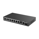 PC, gaming si accesorii - Retelistica - Switch-uri - Switch-uri cu management - Switch 8 porturi PoE+, 2 porturi GE, 1 port SFP, Gigabit, Cloud Management - Ruijie RG-ES210GS-P - Infinity.ro