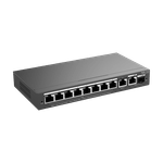 PC, gaming si accesorii - Retelistica - Switch-uri - Switch-uri cu management - Switch 8 porturi PoE+, 2 porturi GE, 1 port SFP, Gigabit, Cloud Management - Ruijie RG-ES210GS-P - Infinity.ro