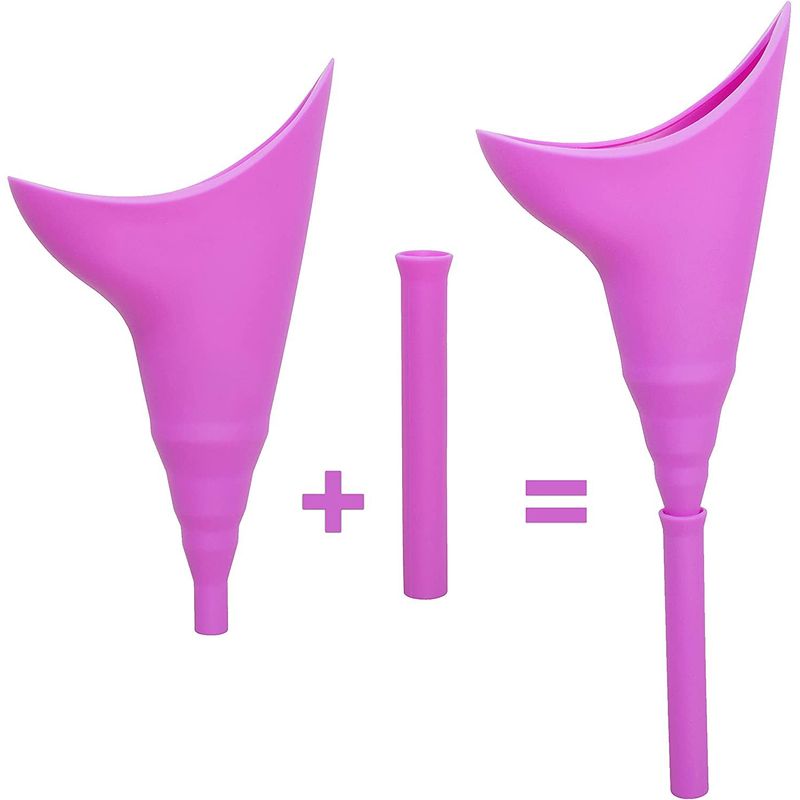 Ingrijire personala si Cosmetice - Sanatate si wellness - Aparate medicale - Dispozitive si accesorii medicale uz casnic - Dispozitiv pentru Urinat din Silicon cu Extensie Detasabila, Fuchsia - Fuchsia - Infinity.ro