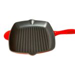 Casa si Gradina - Bucatarie si vesela - Vase pentru gatit - Tigai si seturi - Tigaie patrata din fonta emailata pentru grill, 27x27 cm - Infinity.ro