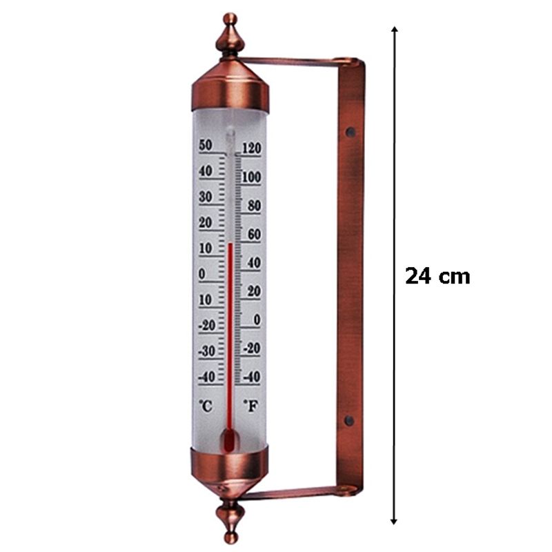 TV, Audio-Video si Foto - Optica, astronomie si metrologie - Meteorologie - Termometre Meteo - Termometru metal RS 24 cm pentru interior/exterior -40ﾰ C + 50ﾰ C - Infinity.ro