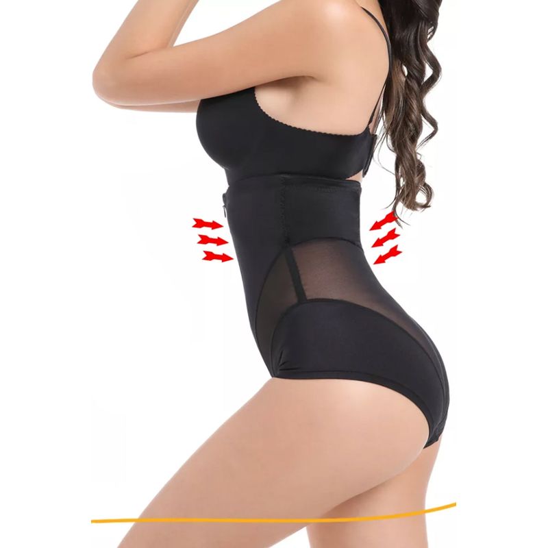 Fashion, accesorii si bijuterii - Femei - Lenjerie si pijamale femei - Lenjerie intima femei - Chiloti modelatori Ruby, efect de subtiere - Negru - M-L, Negru - Infinity.ro