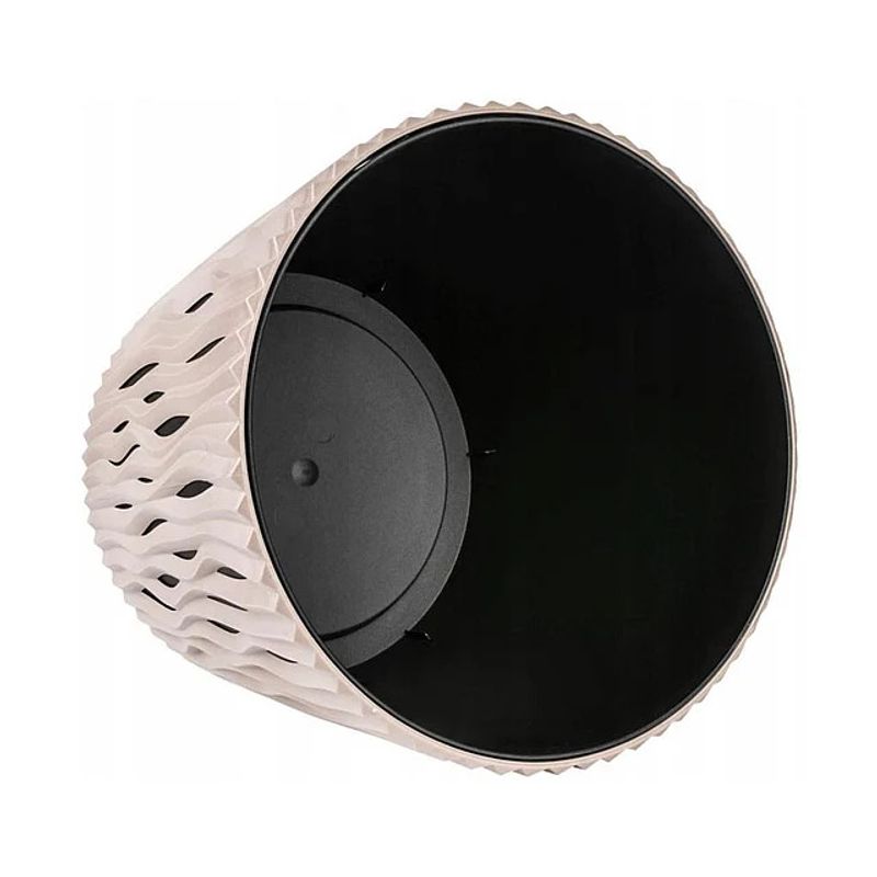 Casa si Gradina - Gradinarit si plante - Plante si ghivece - Ghivece si suporturi - Ghiveci decorativ pentru flori, rotund, cafeniu, capacitate 3l, 16x18 cm - Infinity.ro