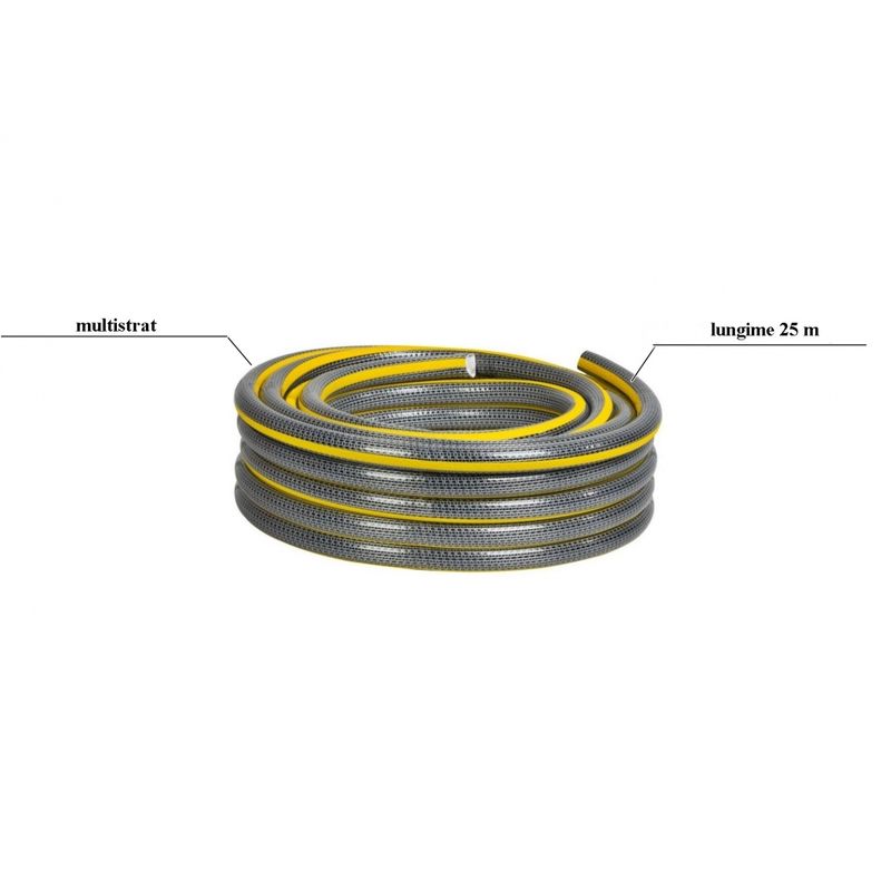 Casa si Gradina - Gradinarit si plante - Instalatii si accesorii pentru irigatii - Furtunuri de gradina si accesorii - Furtun gradina multistrat Anti-torsion Plus, antirasucire, lungime 25 m, conectica 3/4", protectie UV - Infinity.ro