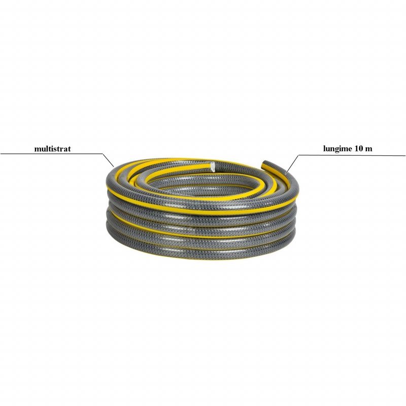 Casa si Gradina - Gradinarit si plante - Instalatii si accesorii pentru irigatii - Furtunuri de gradina si accesorii - Furtun gradina multistrat Anti-torsion Plus, antirasucire, lungime 10 m, conectica 3/4", protectie UV - Infinity.ro