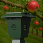 Casa si Gradina - Gradinarit si plante - Intretinere gradina - Articole daunatori gradina - Dispozitiv Anti-Pasari BIRAI® Solar, 4 Difuzoare, Ultrasunete, IP65, 1600m², Curti si Gradini - Infinity.ro