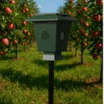 Casa si Gradina - Gradinarit si plante - Intretinere gradina - Articole daunatori gradina - Dispozitiv Anti-Pasari BIRAI® Solar, 4 Difuzoare, Ultrasunete, IP65, 1600m², Curti si Gradini - Infinity.ro