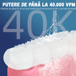 Ingrijire personala si Cosmetice - Igiena dentara - Periute de dinti electrice - Periuta Electrica 360° Sonic, Cap U, Albire, Wireless, 60 Zile Autonomie, Curatare Dinti si Gingii - Infinity.ro