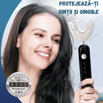 Ingrijire personala si Cosmetice - Igiena dentara - Periute de dinti electrice - Periuta Electrica 360° Sonic, Cap U, Albire, Wireless, 60 Zile Autonomie, Curatare Dinti si Gingii - Infinity.ro