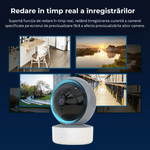 Casa si Gradina - Mobilier - Mobilier copii - Monitoare video copii - Baby Monitor Birai® NovaBaby, Camera HD 360°, IR, Audio Bidirectional, Senzor Miscare, Alarma, Wireless - Infinity.ro