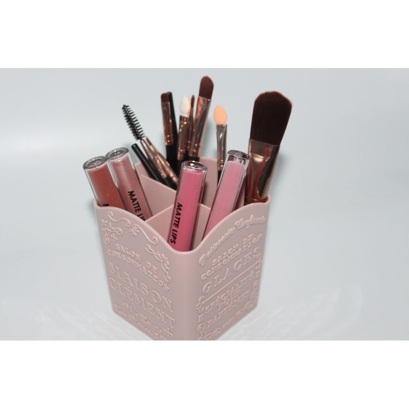 Ingrijire personala si Cosmetice - Machiaj - Aplicatoare si pensule machiaj - Suport pensule, organizator cosmetice, Makeup, Roz - Infinity.ro