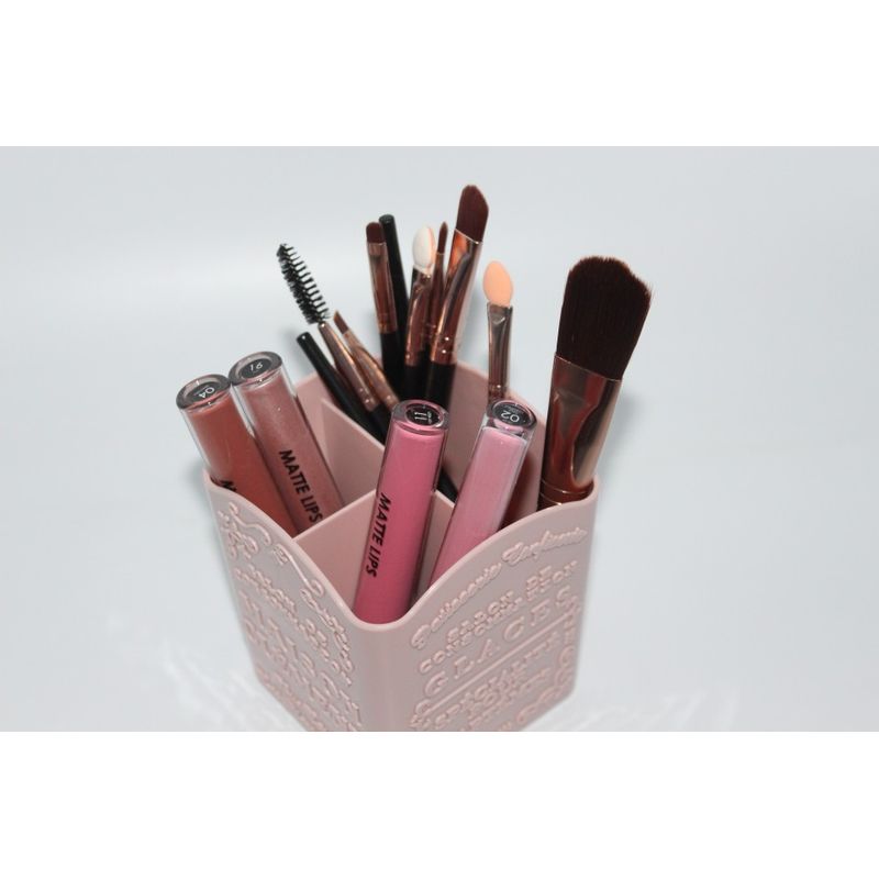 Ingrijire personala si Cosmetice - Machiaj - Aplicatoare si pensule machiaj - Suport pensule, organizator cosmetice, Makeup, Roz - Infinity.ro