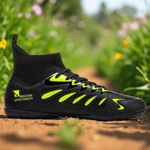 Sport si Outdoor - Echipament Sportiv - Incaltaminte sport - Ghete si bocanci - Ghete de fotbal MBrands, 8.8 cu glezna pentru teren sintetic, negru 39 - Infinity.ro