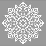 Casa si Gradina - Decoratiuni - DIY - Sabloane decorative pereti - Sablon 290x290x0.7mm, Mandala Flower, Refolosibil MX70002 - Infinity.ro