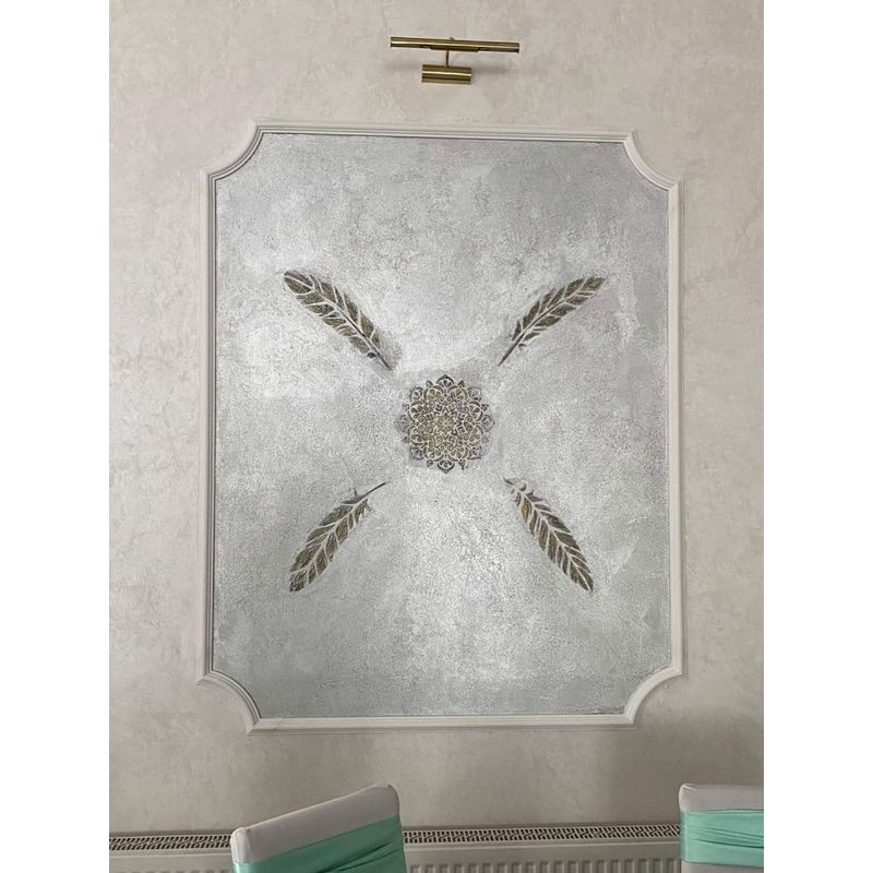 Casa si Gradina - Decoratiuni - DIY - Sabloane decorative pereti - Sablon 290x290x0.7mm, Mandala Flower, Refolosibil MX70002 - Infinity.ro