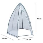 Casa si Gradina - Gradinarit si plante - Sere si solarii - Minisera tip solar pentru rasaduri si gradina, forma piramidala, structura metalica, folie protectie UV, 160x160x180 cm - Infinity.ro