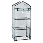Casa si Gradina - Gradinarit si plante - Sere si solarii - Minisera tip solar pentru rasaduri si gradina, structura metalica si PVC, 3 rafturi, folie protectie UV, 59.8x39x126 cm - Infinity.ro