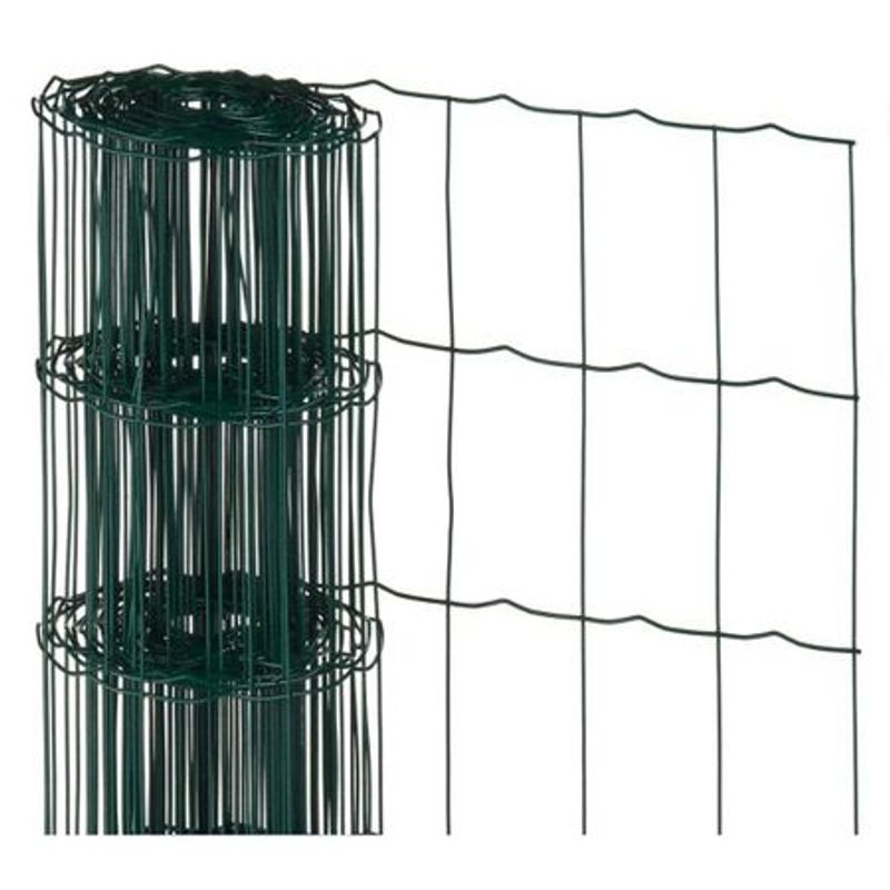 Casa si Gradina - Gradina si terasa - Garduri, panouri si accesorii - Plasa sarma sudata plastifiata Europlast h=1,25m, L=25m, Ochi 10cmx5cm diametru sarma 2,2mm - Infinity.ro