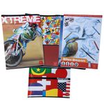 Carti si Birotica - Rechizite - Caiete - Caiete matematica - Set de 6 caiete,  Linomag®, Dictando A5, Matematica A5, Geografie, Bloc de desen A4,  multicolor. - Infinity.ro