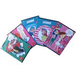 Carti si Birotica - Rechizite - Caiete - Caiete tip 1 si 2 - Set de 5 Caiete Tip 1, Linomag®, Pentru scolari si profesori, Modele pentru fete, A5, 24 FILE, 70gm², Multicolor - Infinity.ro