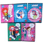 Carti si Birotica - Rechizite - Caiete - Caiete tip 1 si 2 - Set de 5 Caiete Tip 1, Linomag®, Pentru scolari si profesori, Modele pentru fete, A5, 24 FILE, 70gm², Multicolor - Infinity.ro