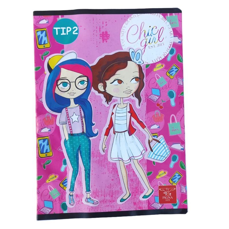 Carti si Birotica - Rechizite - Caiete - Caiete tip 1 si 2 - Set de 5 Caiete Tip 2, Linomag®, Pentru invatamantul primar, Modele pentru fete, A5, 24 File, 70g/m², Multicolor - Infinity.ro