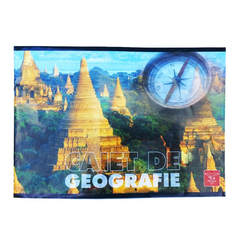 Carti si Birotica - Rechizite - Caiete - Caiete biologie si geografie - Set de 3 Caiete Geografie, Linomag®, Coperta lucioasa multicolora, 17x24 cm, 24 File, 60 g/m² - Infinity.ro