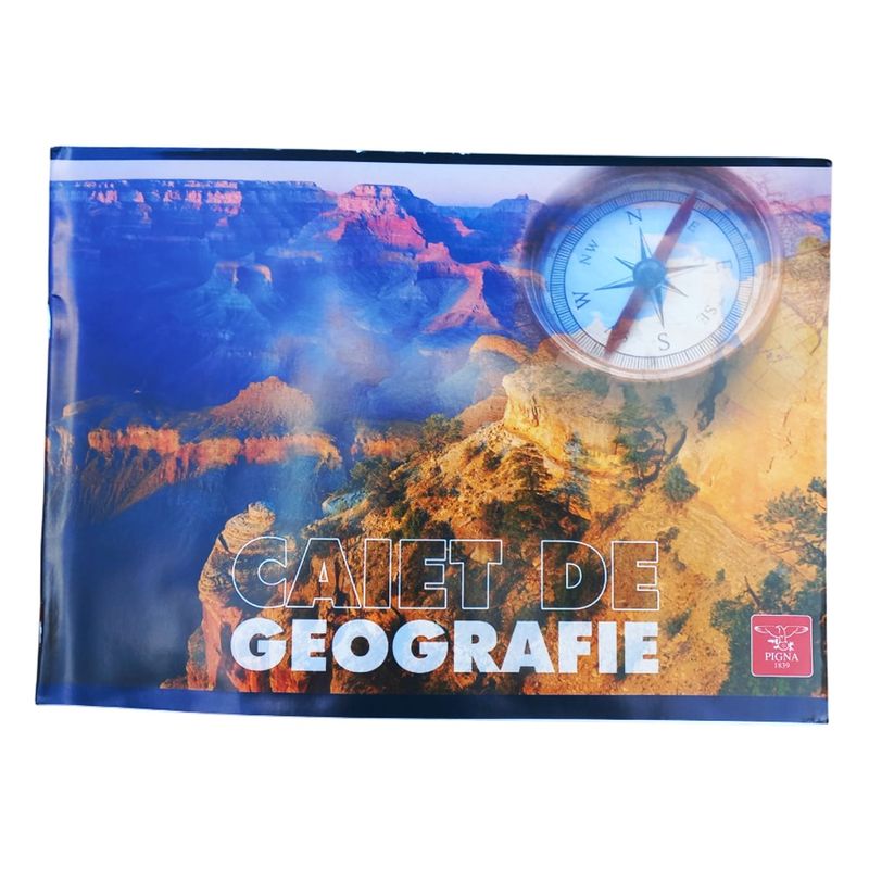 Carti si Birotica - Rechizite - Caiete - Caiete biologie si geografie - Set de 3 Caiete Geografie, Linomag®, Coperta lucioasa multicolora, 17x24 cm, 24 File, 60 g/m² - Infinity.ro