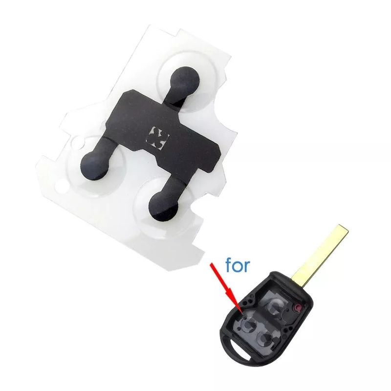 Auto si Moto - Electronice auto - Accesorii electronice auto - Membrana cauciuc pad 3 butoane pentru cheie BMW – Compatibil E36, E38, E39, E46, Z3, Z4, X3, X5, Seria 3/5/7 - Infinity.ro