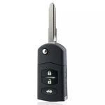 Auto si Moto - Electronice auto - Accesorii electronice auto - Carcasa Cheie Auto Completa tip Briceag Techstar, cu 3 Butoane, 433MHz, SKE126-01, Cip ID63 80bit – - Infinity.ro