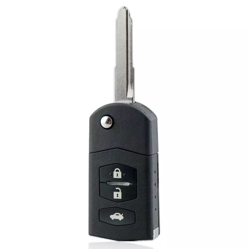 Auto si Moto - Electronice auto - Accesorii electronice auto - Carcasa Cheie Auto Completa tip Briceag Techstar, cu 3 Butoane, 433MHz, SKE126-01, Cip ID63 80bit – - Infinity.ro