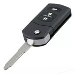 Auto si Moto - Electronice auto - Accesorii electronice auto - Carcasa Cheie Auto Completa tip Briceag Techstar, cu 3 Butoane, 433MHz, SKE126-01, Cip ID63 80bit – - Infinity.ro