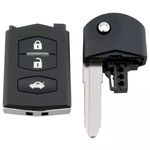 Auto si Moto - Electronice auto - Accesorii electronice auto - Carcasa Cheie Auto Completa tip Briceag Techstar, cu 3 Butoane, 433MHz, SKE126-01, Cip ID63 80bit – - Infinity.ro
