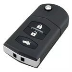 Auto si Moto - Electronice auto - Accesorii electronice auto - Carcasa Cheie Auto Completa tip Briceag Techstar, cu 3 Butoane, 433MHz, SKE126-01, Cip ID63 80bit – - Infinity.ro