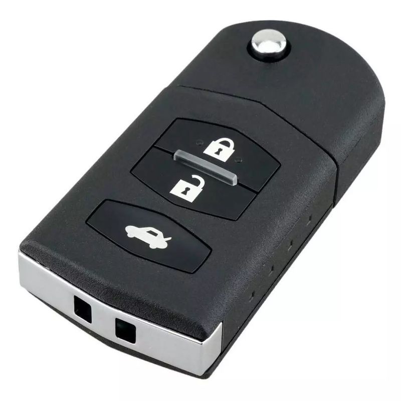 Auto si Moto - Electronice auto - Accesorii electronice auto - Carcasa Cheie Auto Completa tip Briceag Techstar, cu 3 Butoane, 433MHz, SKE126-01, Cip ID63 80bit – - Infinity.ro
